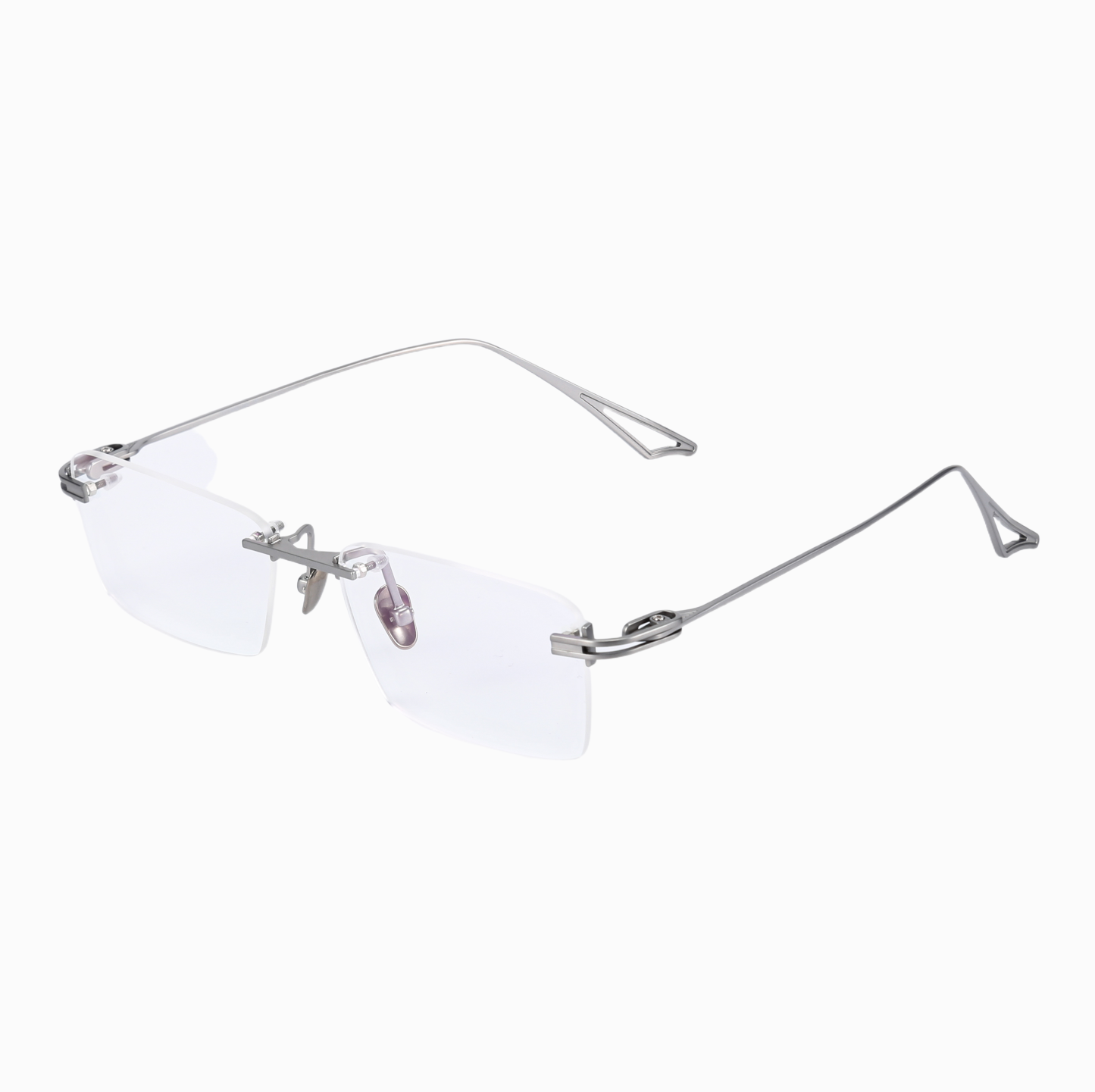 Prescription Glasses -Everett Titanium Rimless Square Eyeglasses