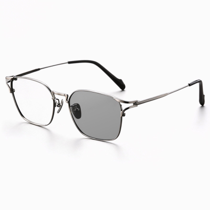 RETRO ULTRA-LIGHT TITANIUM PHOTOCHROMIC MULTIFOCAL GLASSES WITH BLUE LIGHT PROTECTION