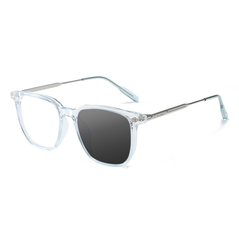 BUSINESS LARGE FRAME FASHION ENGRAVED COLOR CHANGING READING GLASSES