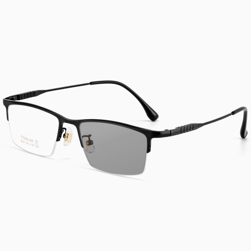 BUSINESS-STYLE ULTRA-LIGHT PURE TITANIUM SEMI-RIMLESS GLASSES
