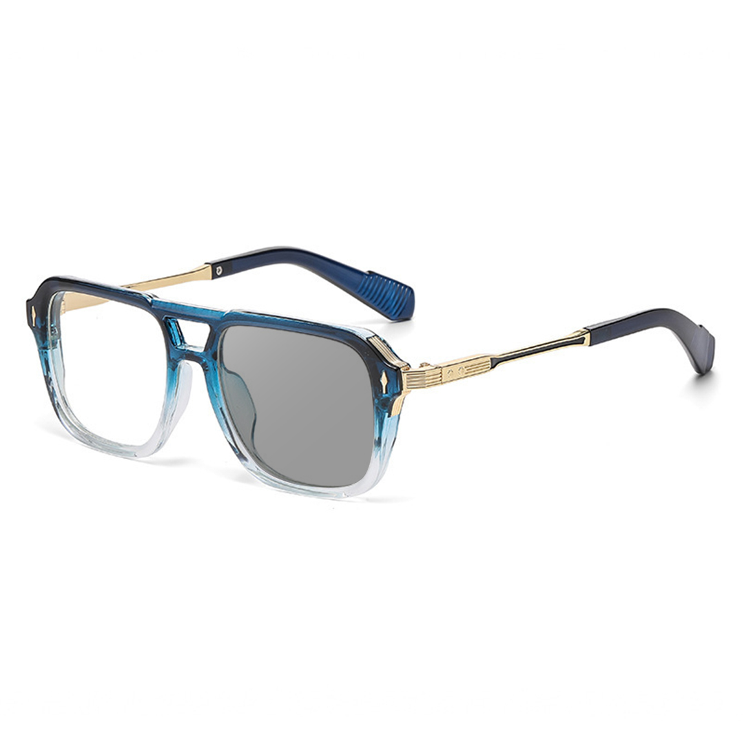 MEN’S DOUBLE-BRIDGE SQUARE READING GLASSES