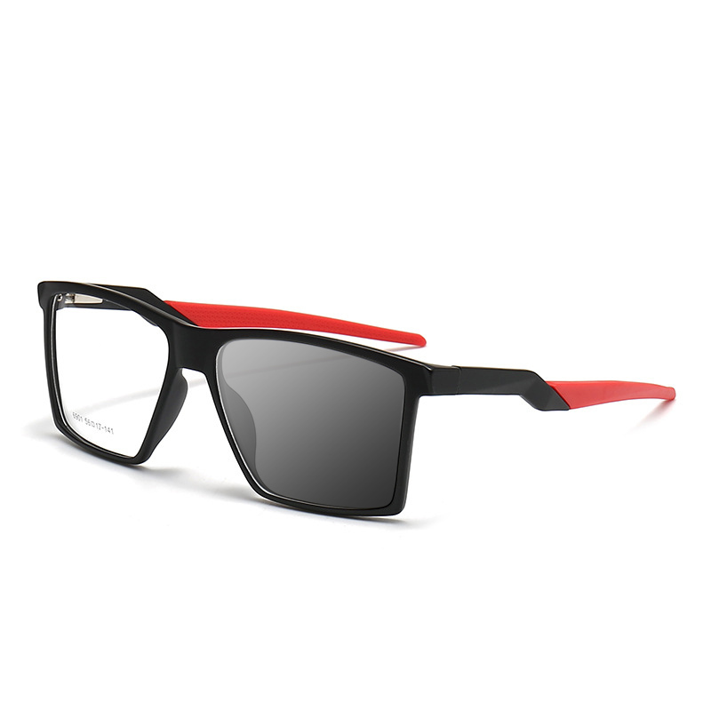 Retro color matching square frame color changing multi-focal reading glasses