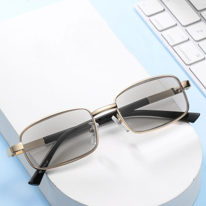 ARTISTIC SQUARE COLOR-CHANGING MULTIFOCAL GLASSES