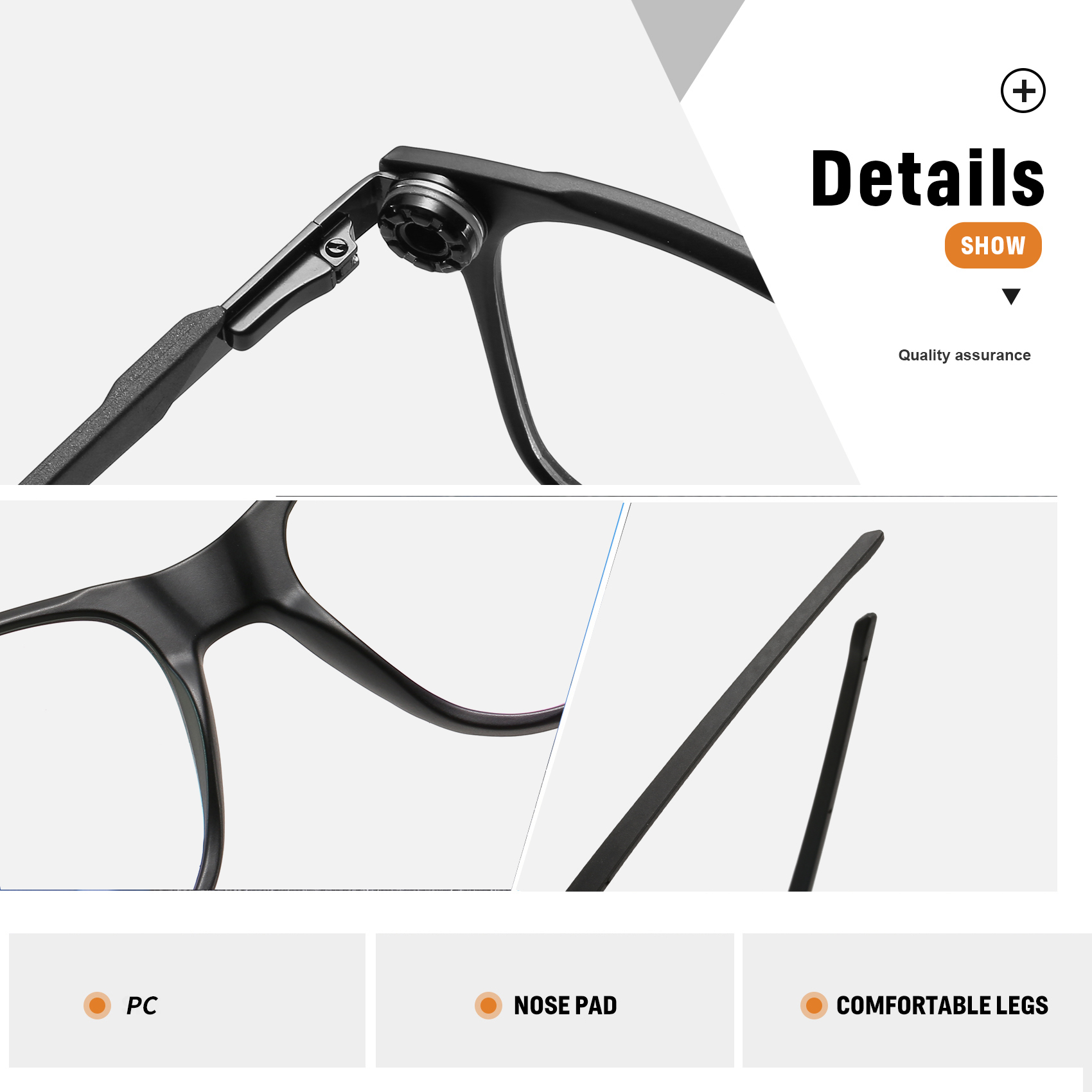 CASUAL PERFORATED PHOTOCHROMIC MULTIFOCAL READING GLASSES