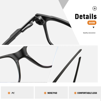 CASUAL PERFORATED PHOTOCHROMIC MULTIFOCAL READING GLASSES