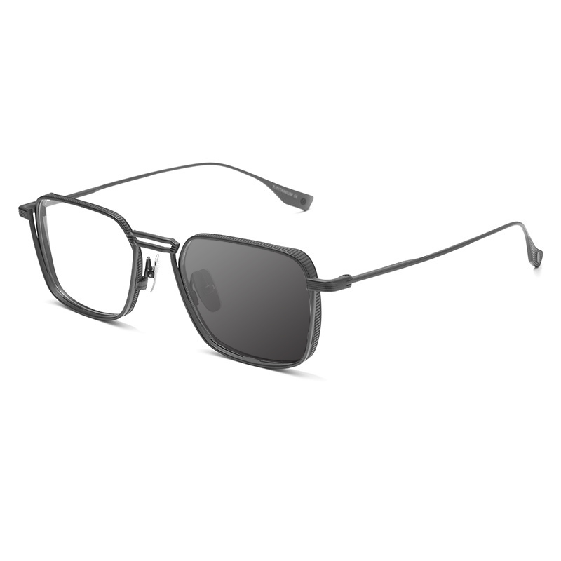 FASHIONABLE METAL GOTHIC SQUARE ANTI-BLUE LIGHT READING GLASSES