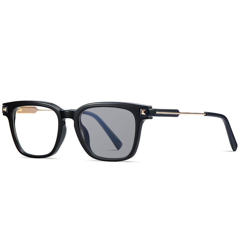 SQUARE METAL COLOR-CHANGING MULTIFOCAL READING GLASSES