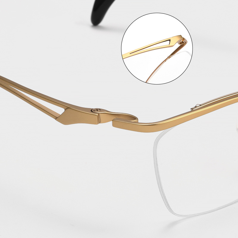 FASHIONABLE PURE TITANIUM FLIP-UP COLOR-CHANGING MULTIFOCAL READING GLASSES