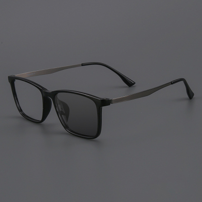 SIMPLE SQUARE FRAME COLOR-CHANGING MULTIFOCAL READING GLASSES