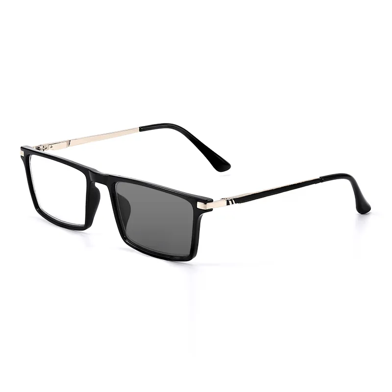 SQUARE SPRING LARGE FRAME PHOTOCHROMIC READING GLASSES