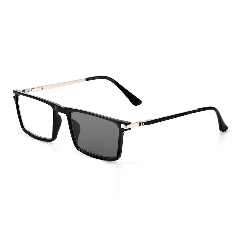 SQUARE SPRING LARGE FRAME PHOTOCHROMIC READING GLASSES