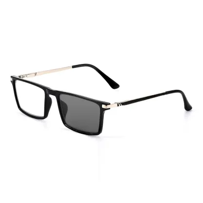 SQUARE SPRING LARGE FRAME PHOTOCHROMIC READING GLASSES