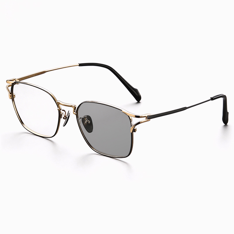 RETRO ULTRA-LIGHT TITANIUM PHOTOCHROMIC MULTIFOCAL GLASSES WITH BLUE LIGHT PROTECTION