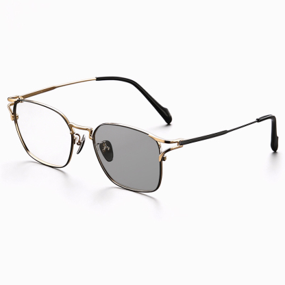 RETRO ULTRA-LIGHT TITANIUM PHOTOCHROMIC MULTIFOCAL GLASSES WITH BLUE LIGHT PROTECTION