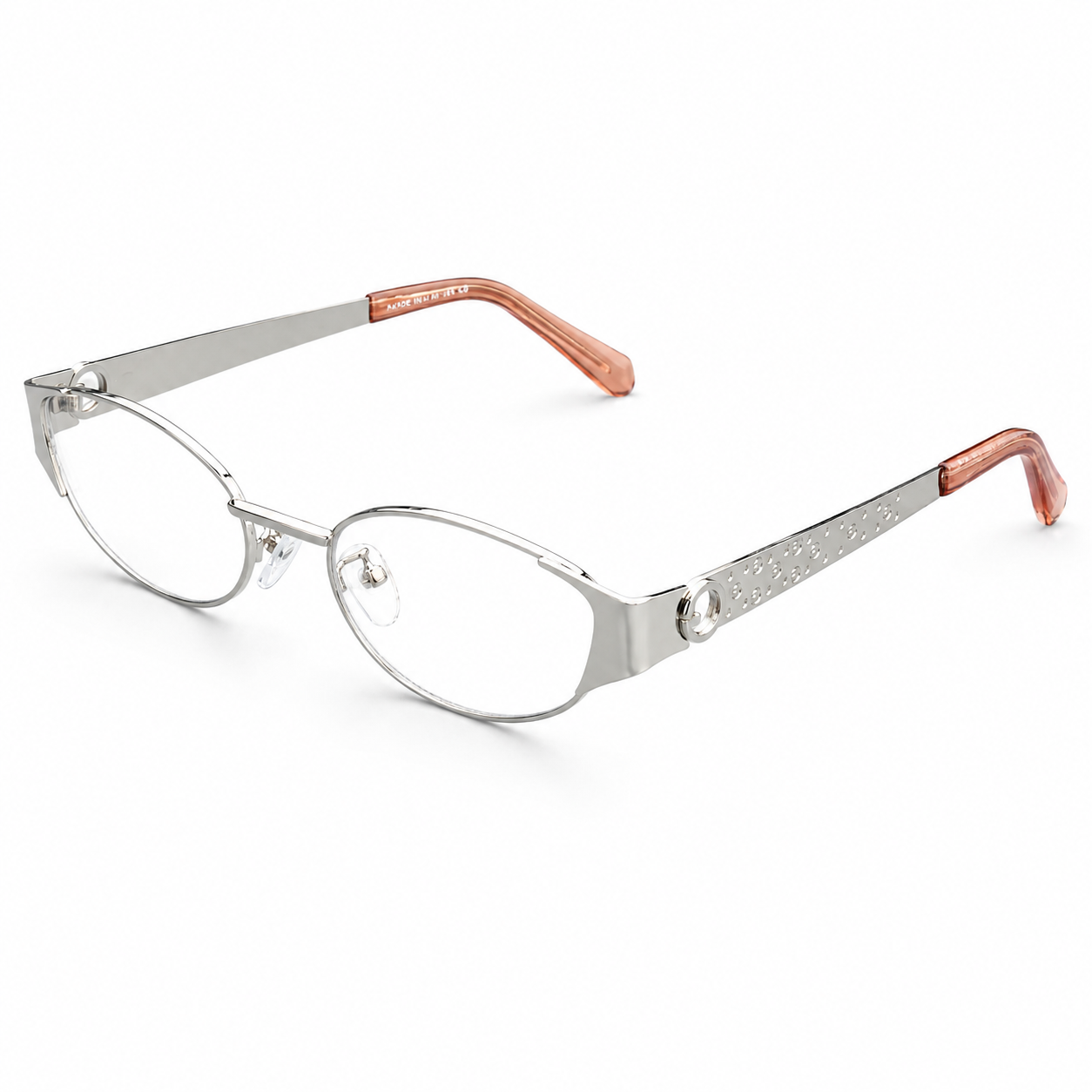 REFINED OVAL METAL READING GLASSES