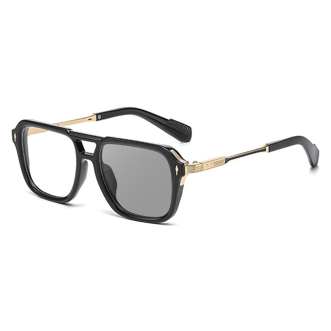 MEN’S DOUBLE-BRIDGE SQUARE READING GLASSES