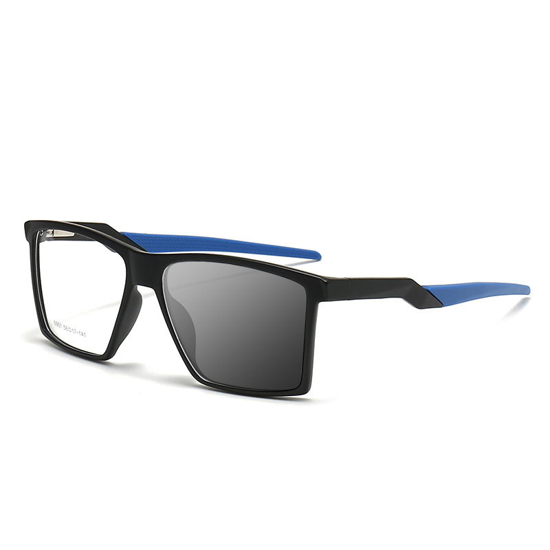 Retro color matching square frame color changing multi-focal reading glasses