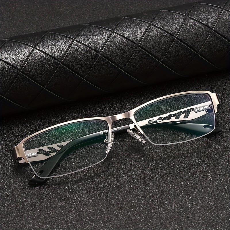 METAL BUSINESS ULTRALIGHT ANTI-BLUE LIGHT PHOTOCHROMIC READING GLASSES