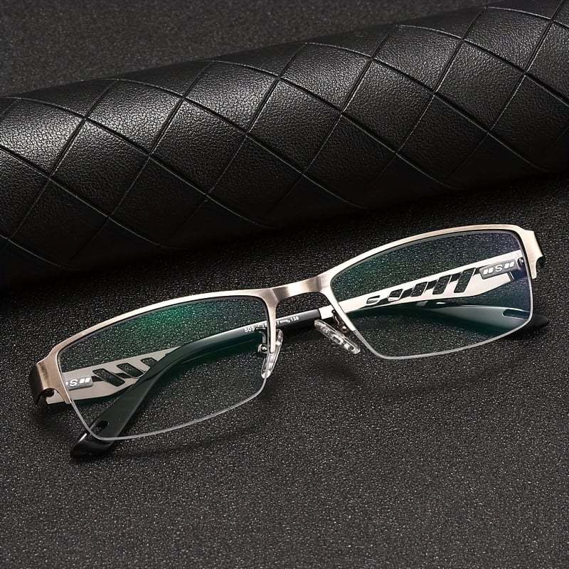 METAL BUSINESS ULTRALIGHT ANTI-BLUE LIGHT PHOTOCHROMIC READING GLASSES