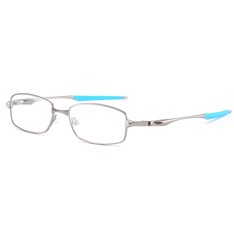 LIGHTWEIGHT METAL READING GLASSES WITH SPRING HINGES