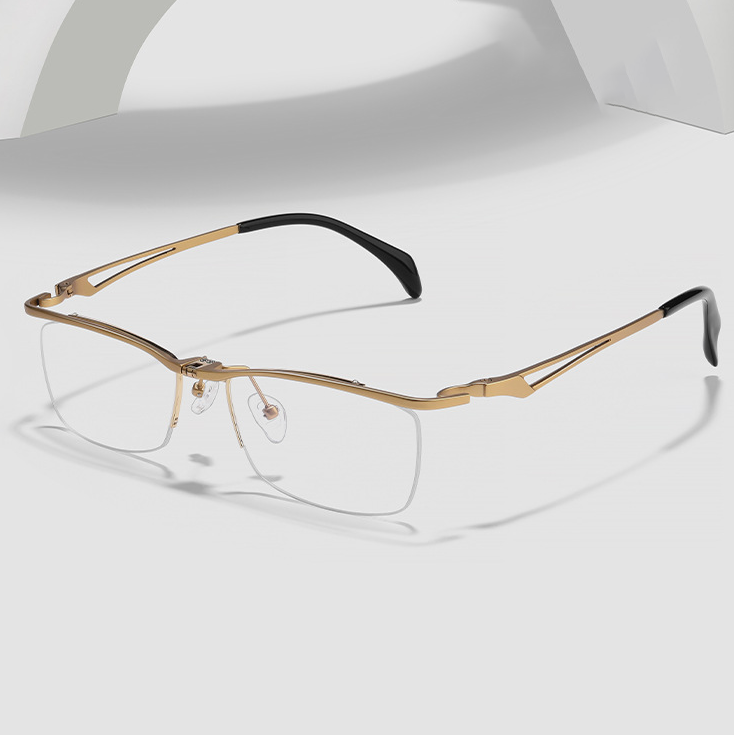 FASHIONABLE PURE TITANIUM FLIP-UP COLOR-CHANGING MULTIFOCAL READING GLASSES