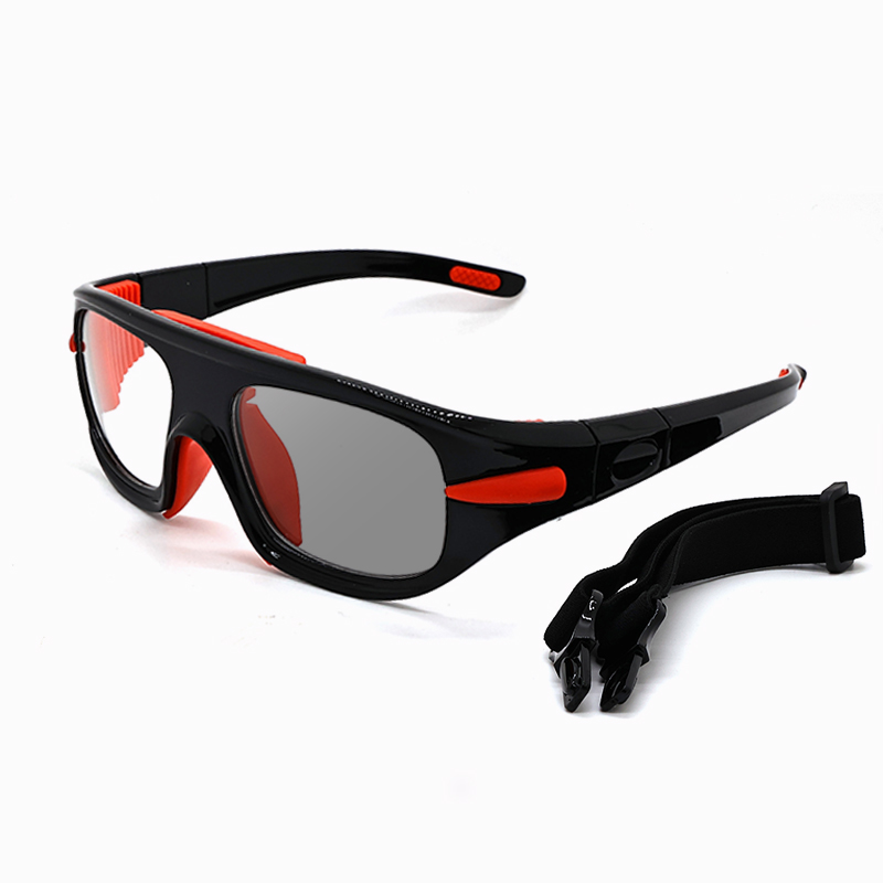 IMPACT-RESISTANT BASKETBALL GOGGLES WITH DETACHABLE TEMPLES