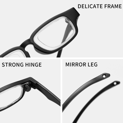 ADJUSTABLE ROUND STYLISH ANTI-BLUE LIGHT READING GLASSES