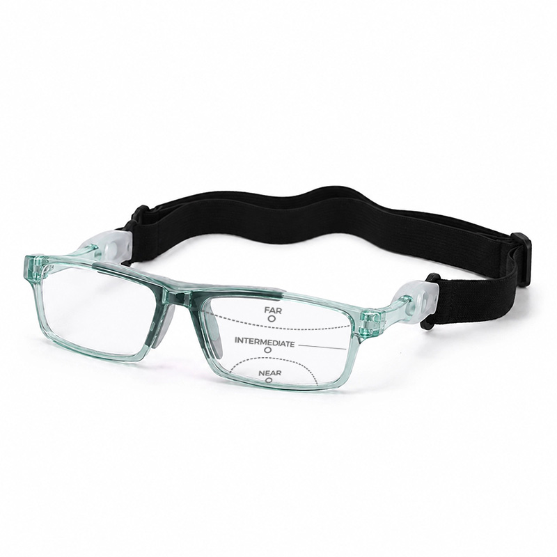 MEN’S PROTECTIVE SPORTS READING GLASSES WITH ADJUSTABLE ELASTIC STRAP