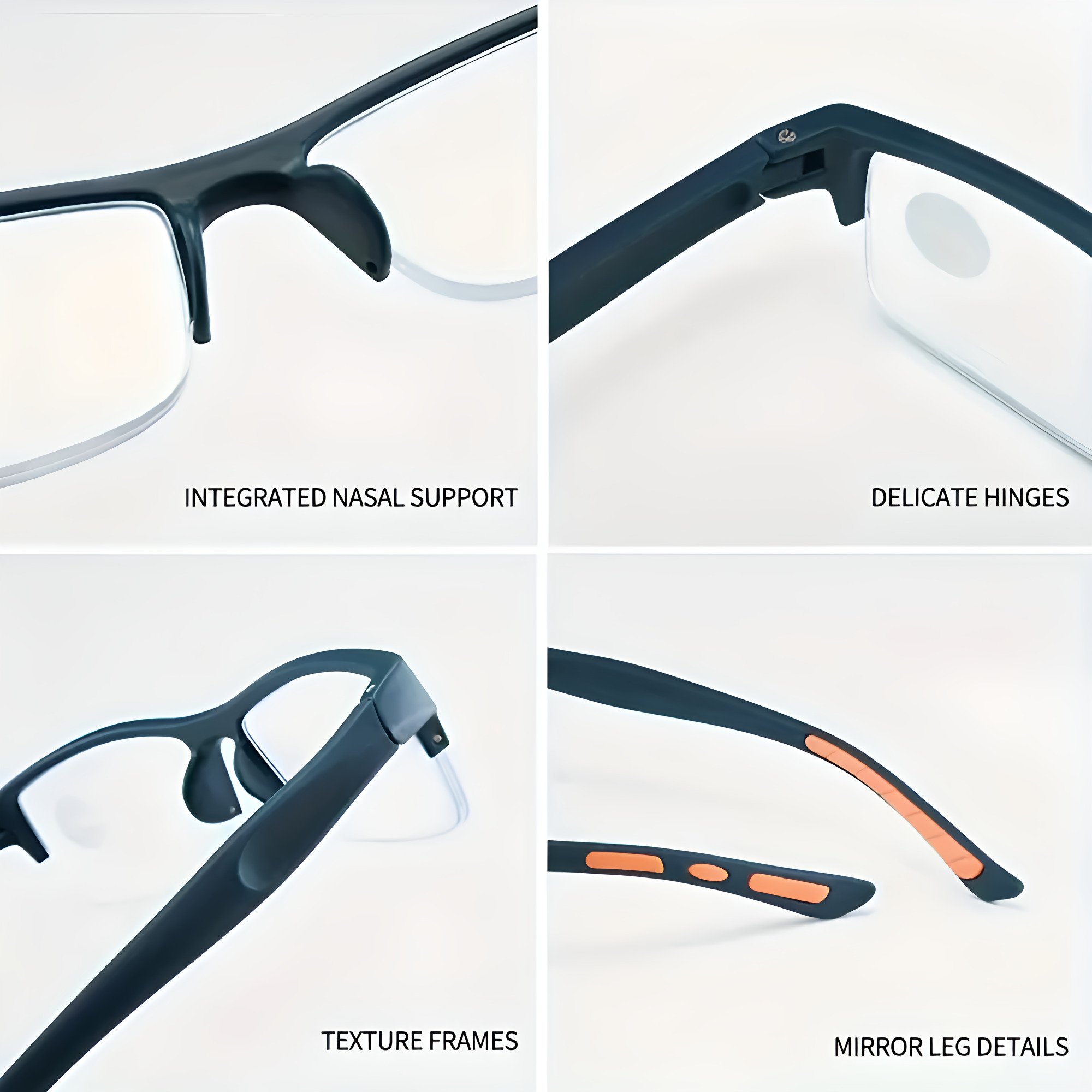 SPORTS NON-SLIP HALF-FRAME ULTRA-LIGHT READING GLASSES