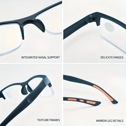 SPORTS NON-SLIP HALF-FRAME ULTRA-LIGHT READING GLASSES