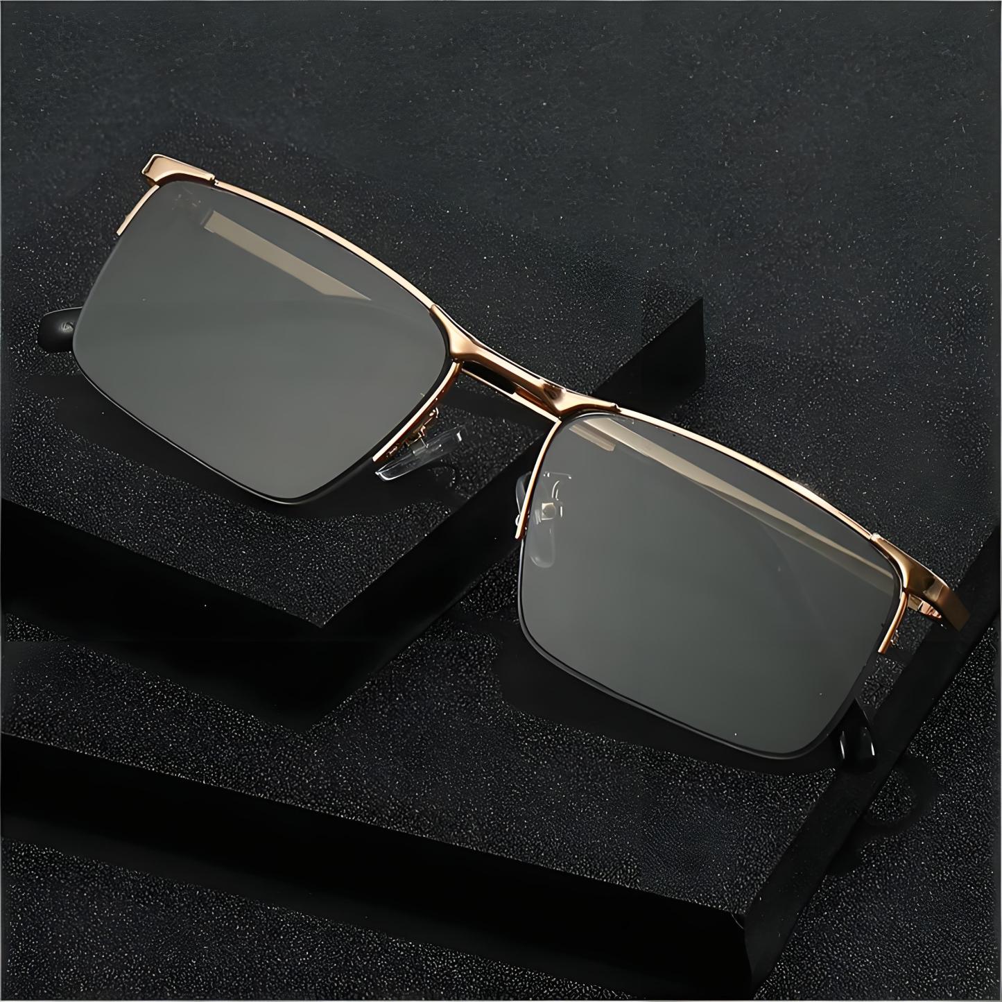 ULTRALIGHT SEMI-RIMLESS PHOTOCHROMIC MULTIFOCAL GLASSES