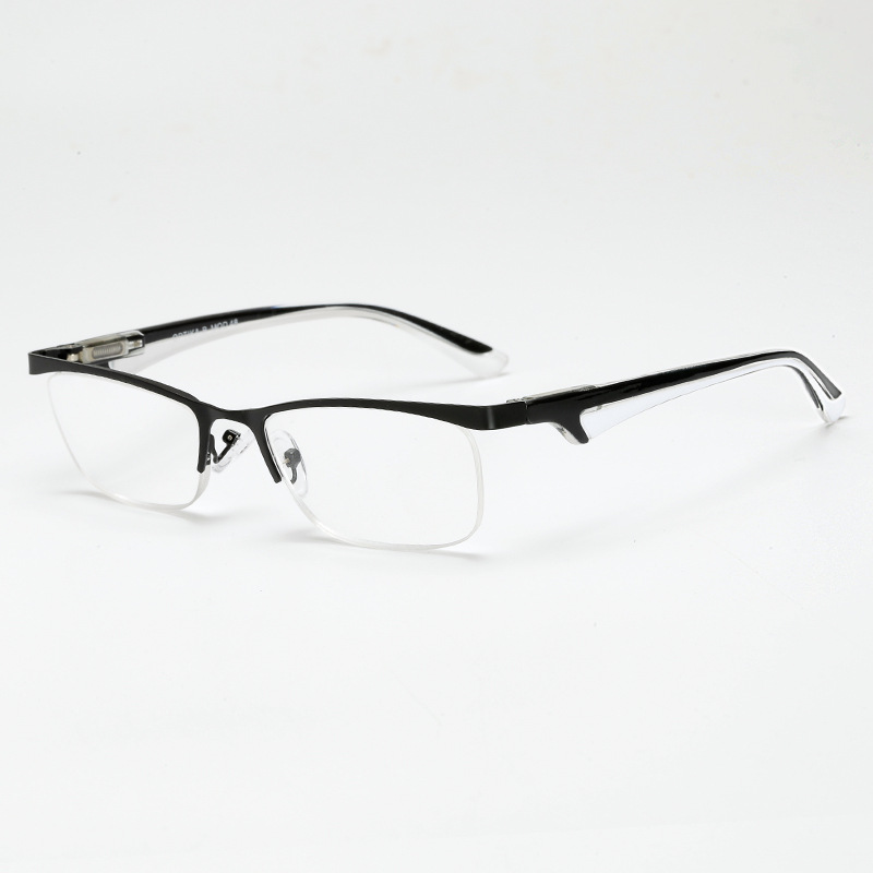 HALF FRAME METAL RETRO ANTI-BLUE LIGHT READING GLASSES