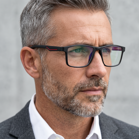 FASHIONABLE FULL-FRAME WING-SHAPED COLOR-CHANGING MULTIFOCAL READING GLASSES