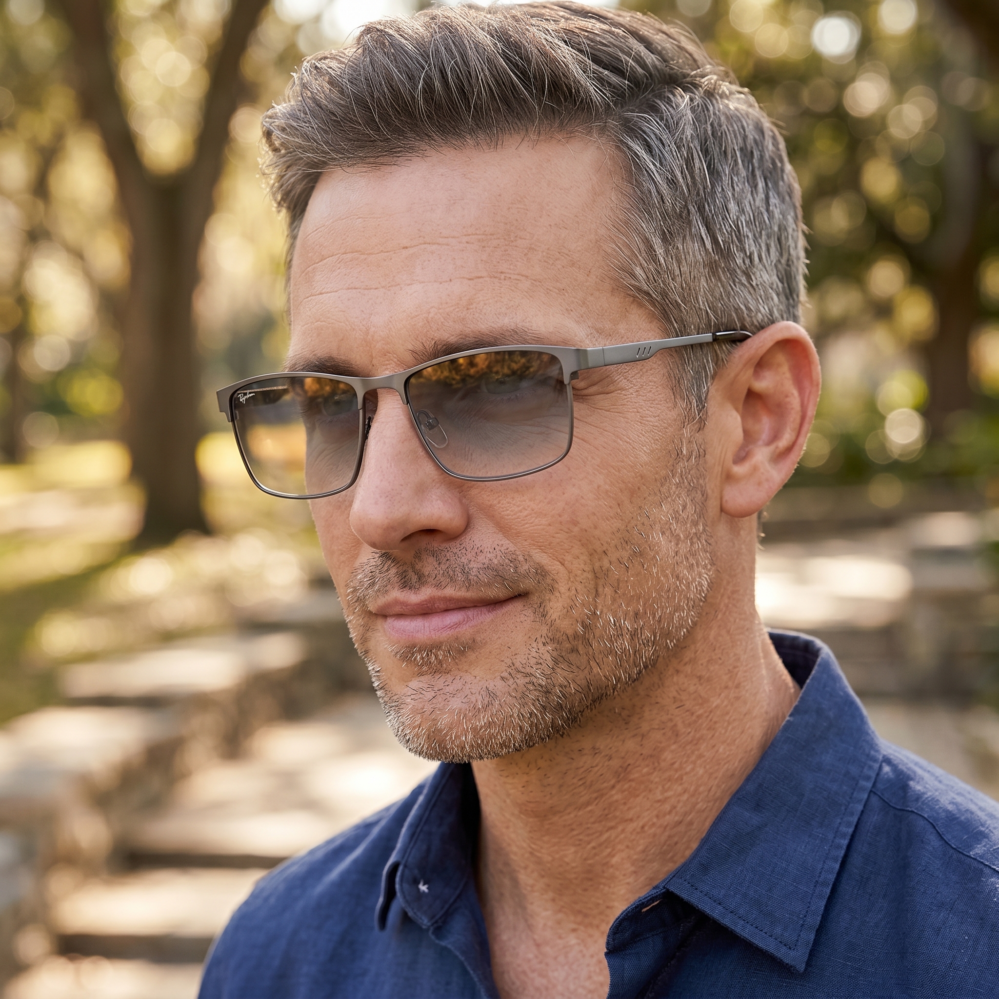 METAL FULL FRAME FASHION PROGRESSIVE READING GLASSES