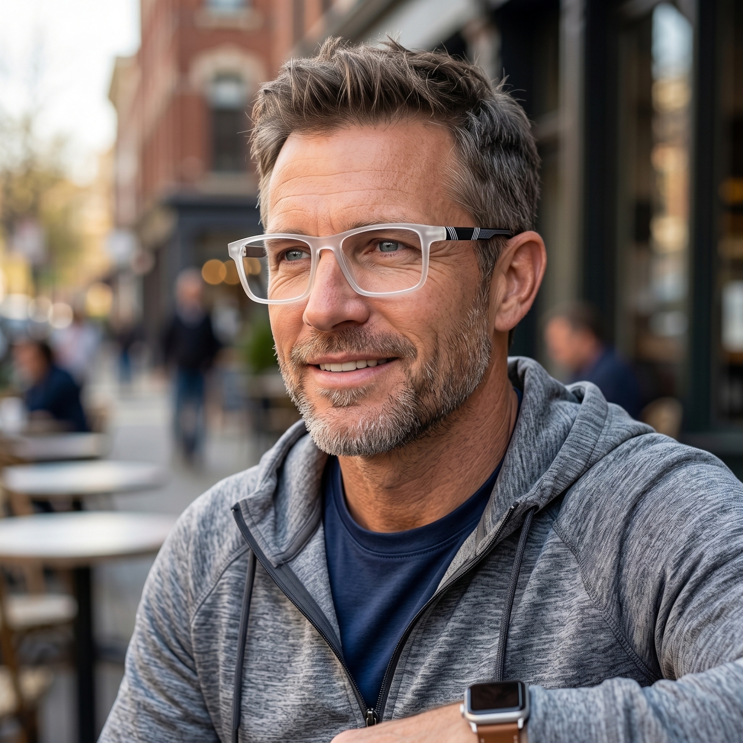 LIGHTWEIGHT FULL-RIM SPORT PHOTOCHROMIC PROGRESSIVE READING GLASSES