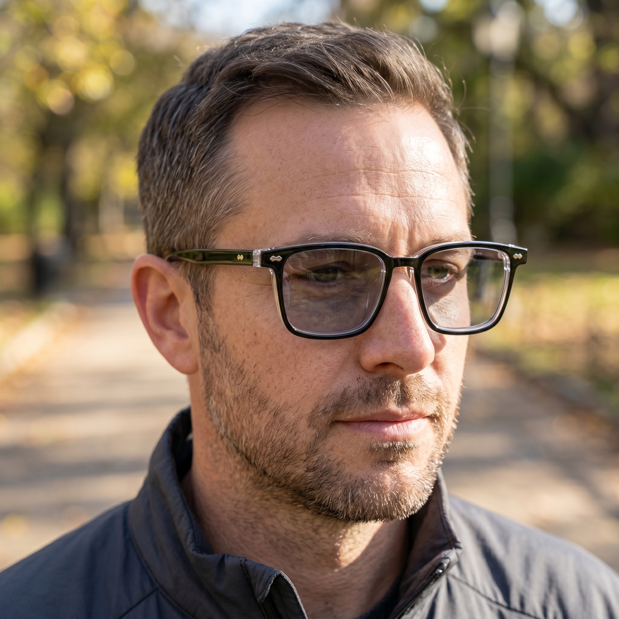 BUSINESS SQUARE FRAME READING SUNGLASSES