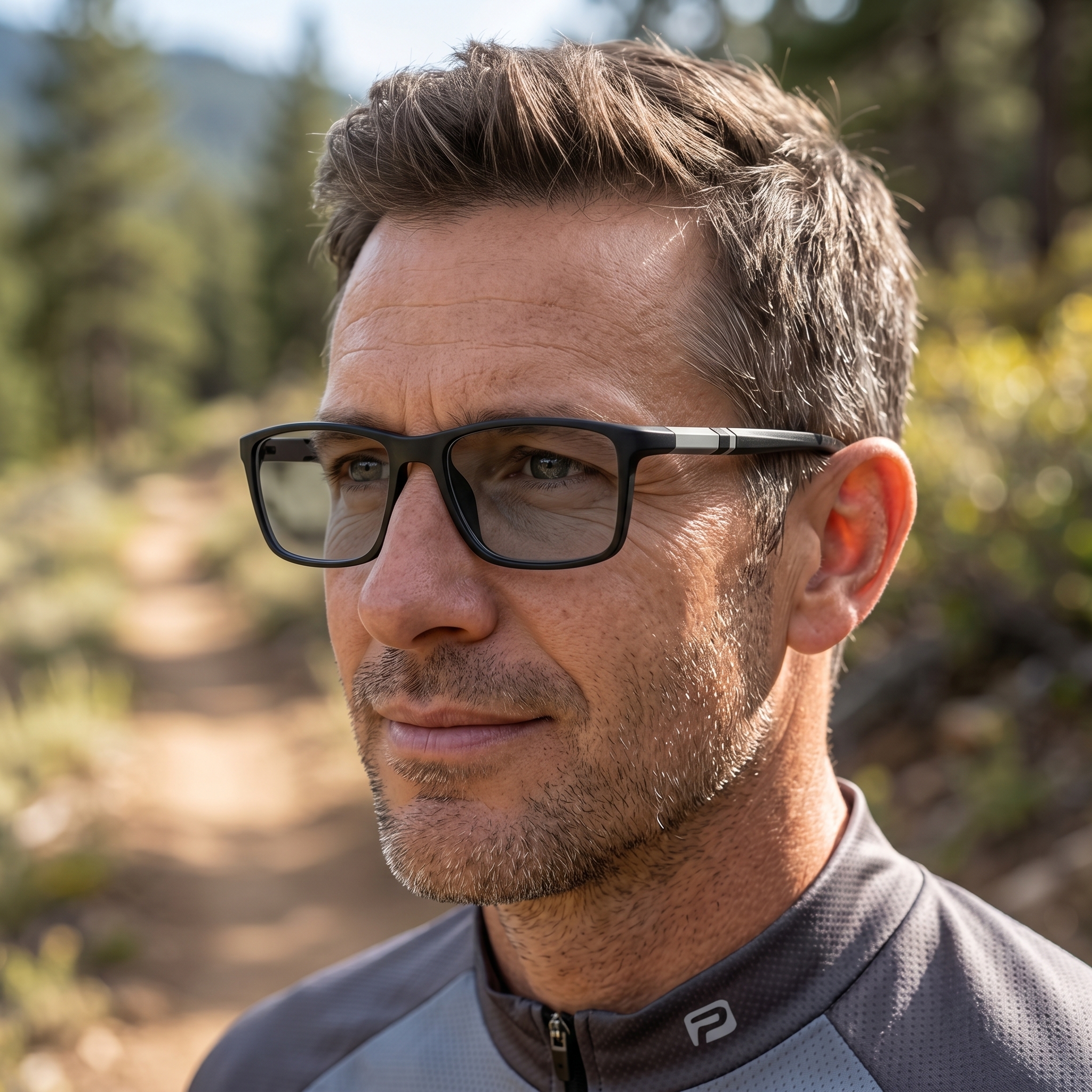 ULTRA-LIGHT STYLISH SQUARE FRAME CYCLING PHOTOCHROMIC READING GLASSES
