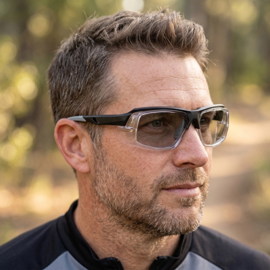 DETACHABLE SPORTS PHOTOCHROMIC MULTIFOCAL READING SAFETY GLASSES