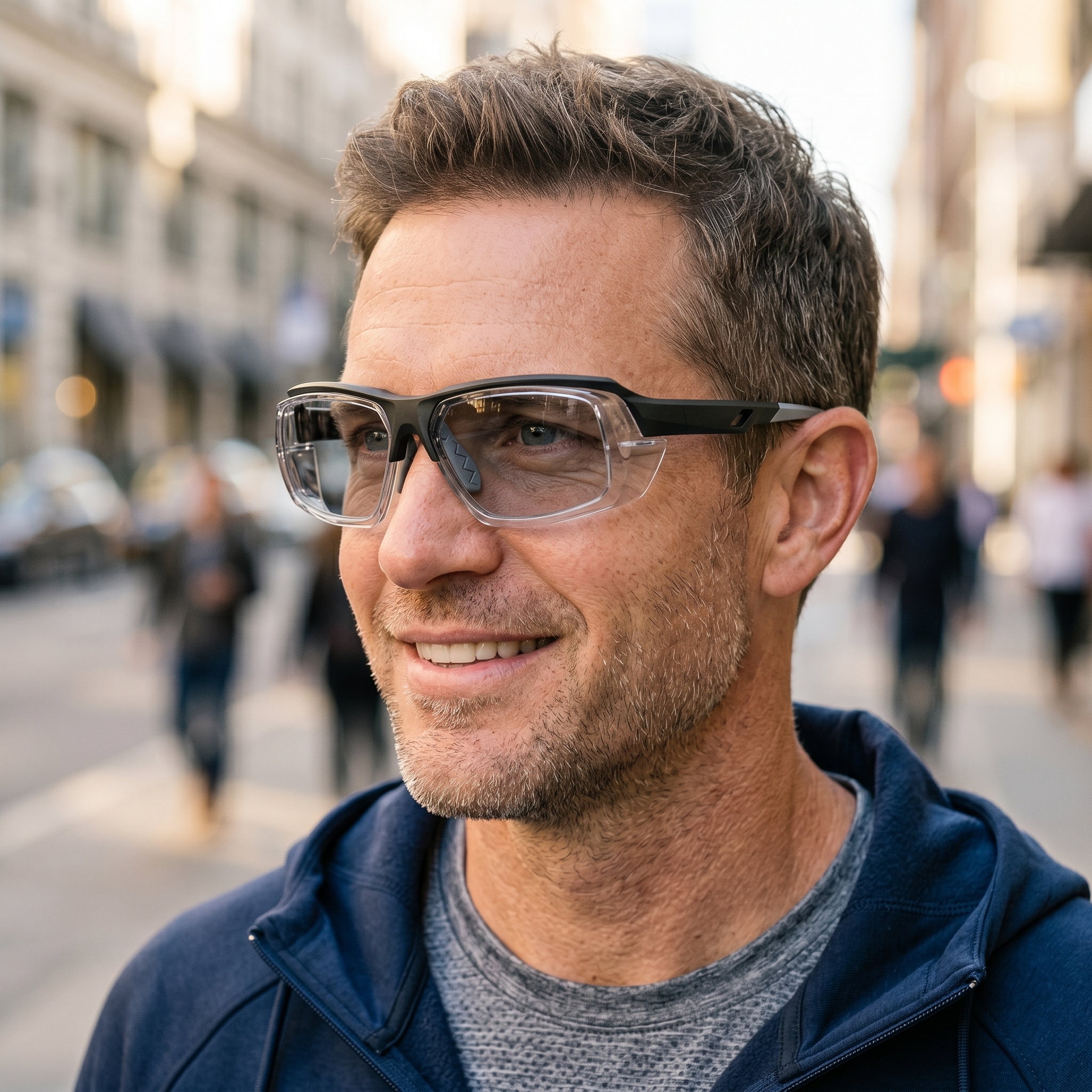 DETACHABLE SPORTS PHOTOCHROMIC MULTIFOCAL READING SAFETY GLASSES