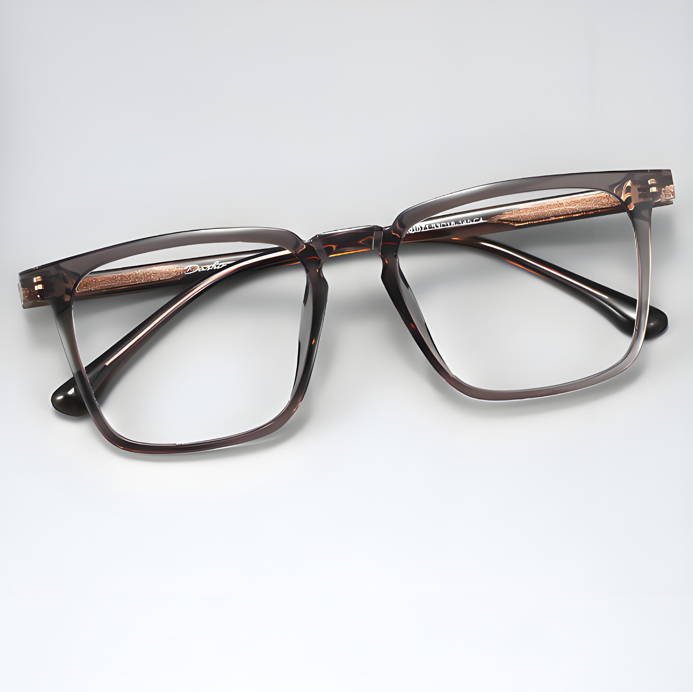LIGHTWEIGHT SQUARE FULL-RIM PHOTOCHROMIC MULTIFOCAL GLASSES
