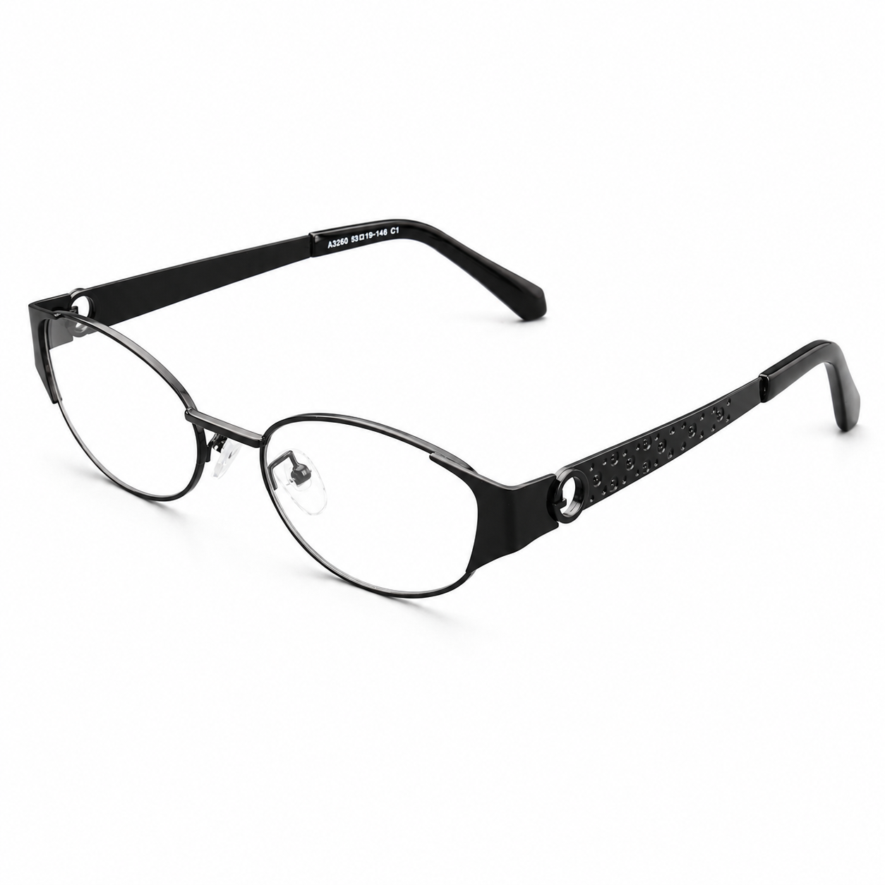 REFINED OVAL METAL READING GLASSES