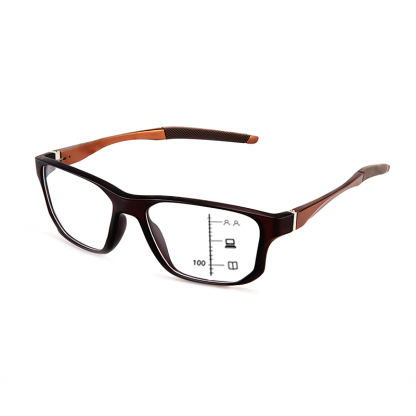 MEN'S POLYGONAL TR BUSINESS ANTI-BLUE LIGHT READING GLASSES