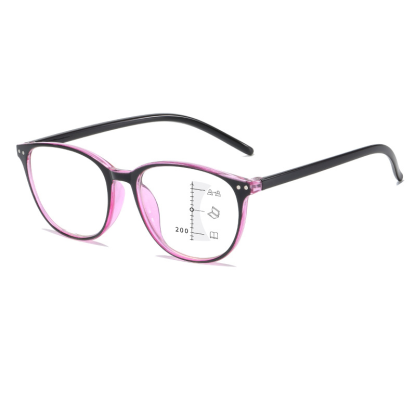 RETRO ROUND ANTI-BLUE LIGHT PROGRESSIVE MULTI-FOCAL READING GLASSES