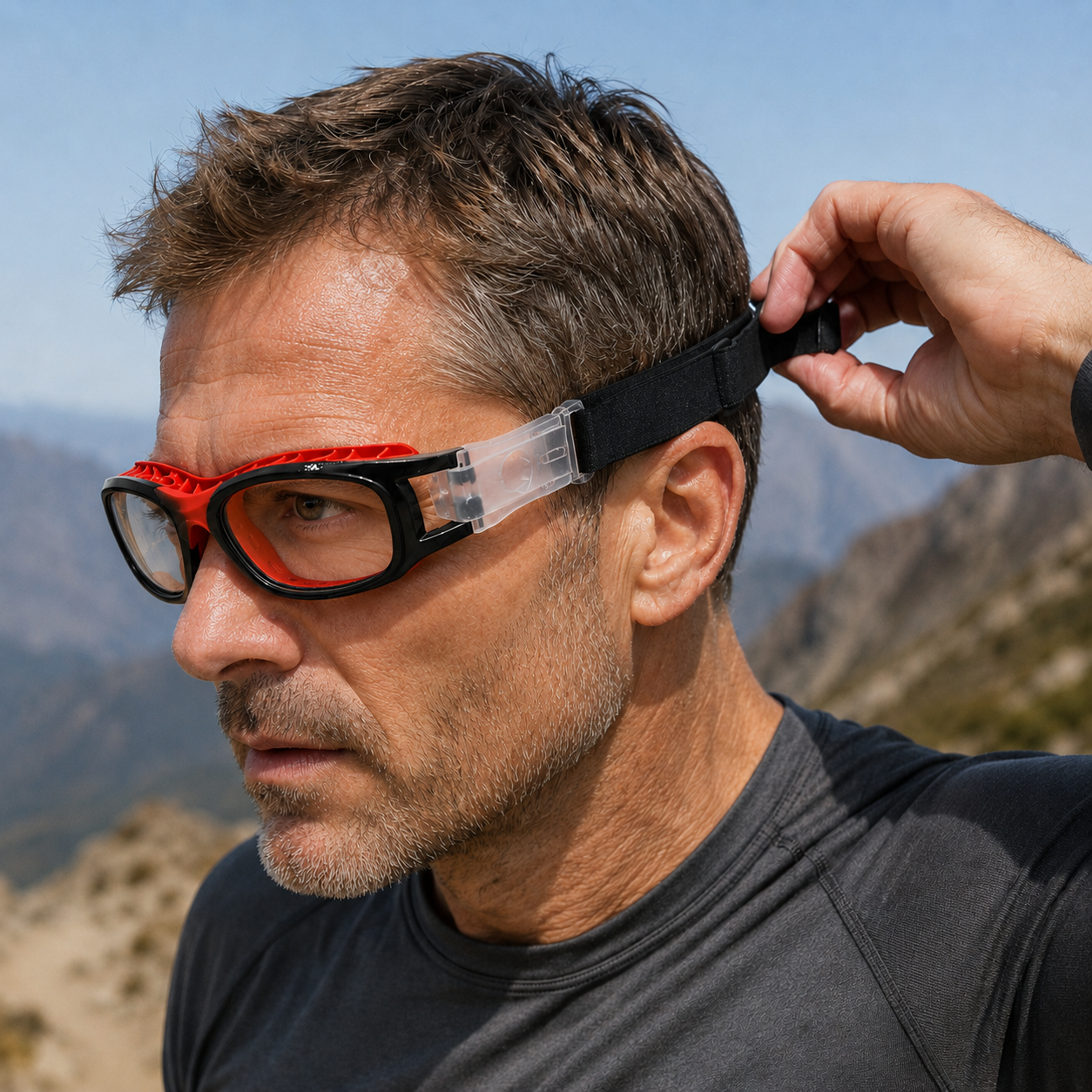 ADJUSTABLE ANTI-FOG PROTECTIVE SPORTS GLASSES
