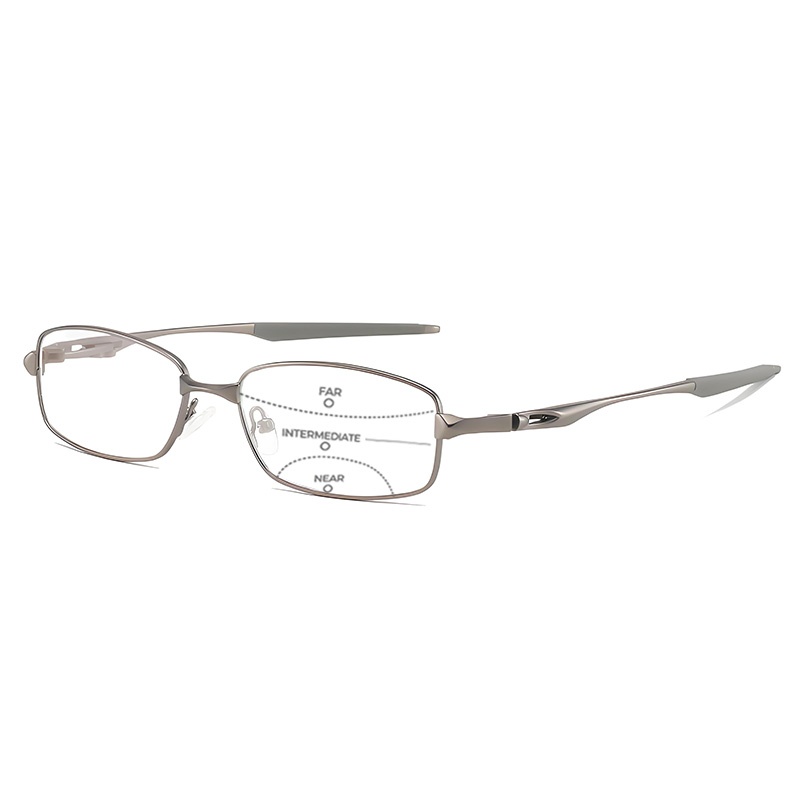 LIGHTWEIGHT METAL READING GLASSES WITH SPRING HINGES