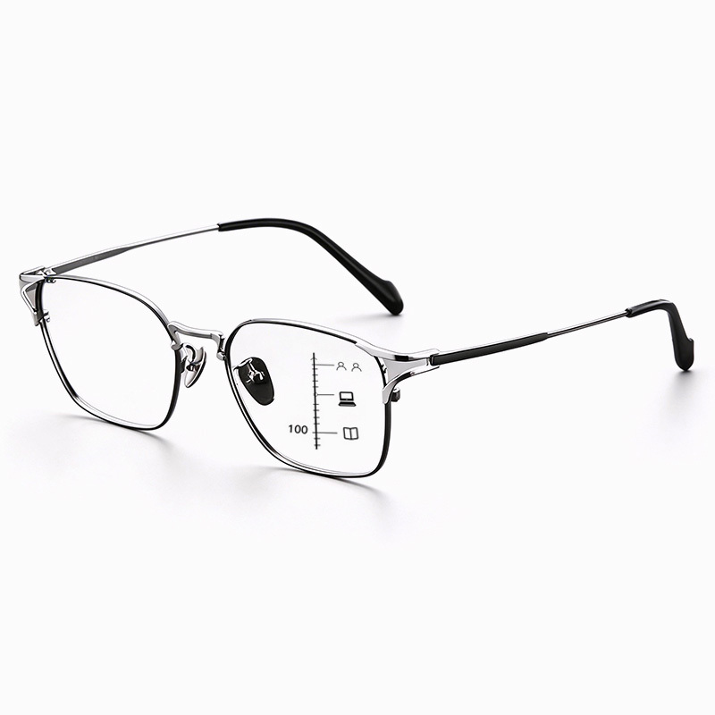 RETRO ULTRA-LIGHT TITANIUM PHOTOCHROMIC MULTIFOCAL GLASSES