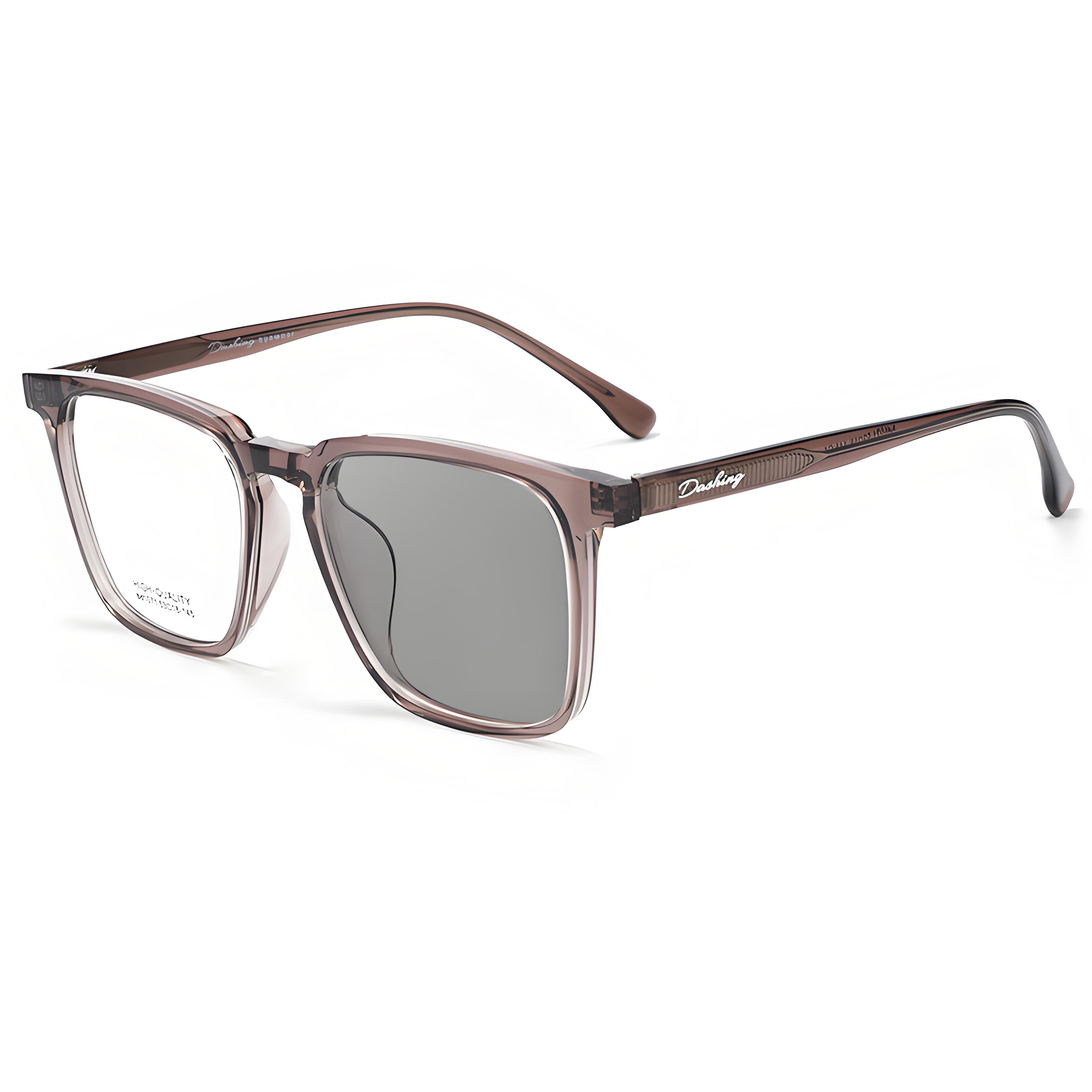 LIGHTWEIGHT SQUARE FULL-RIM PHOTOCHROMIC MULTIFOCAL GLASSES