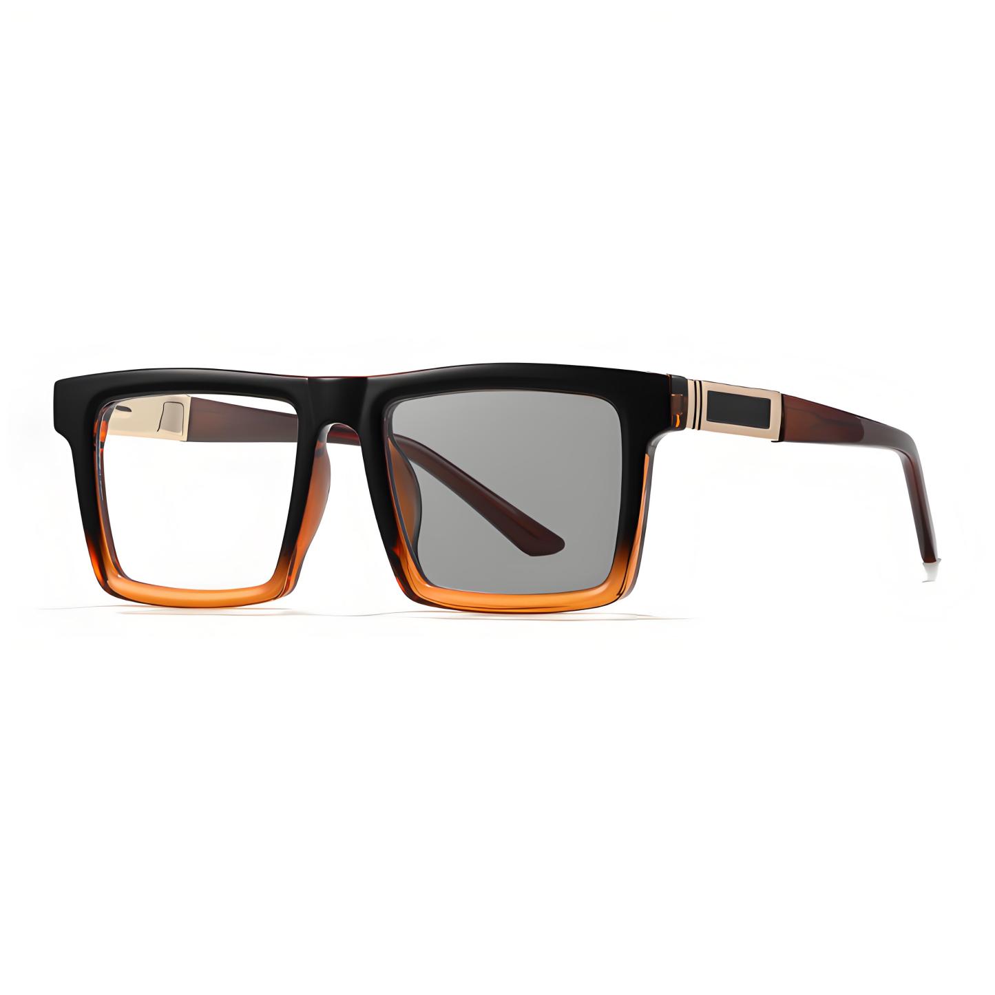 GRADIENT SQUARE FRAME PHOTOCHROMIC MULTIFOCAL GLASSES