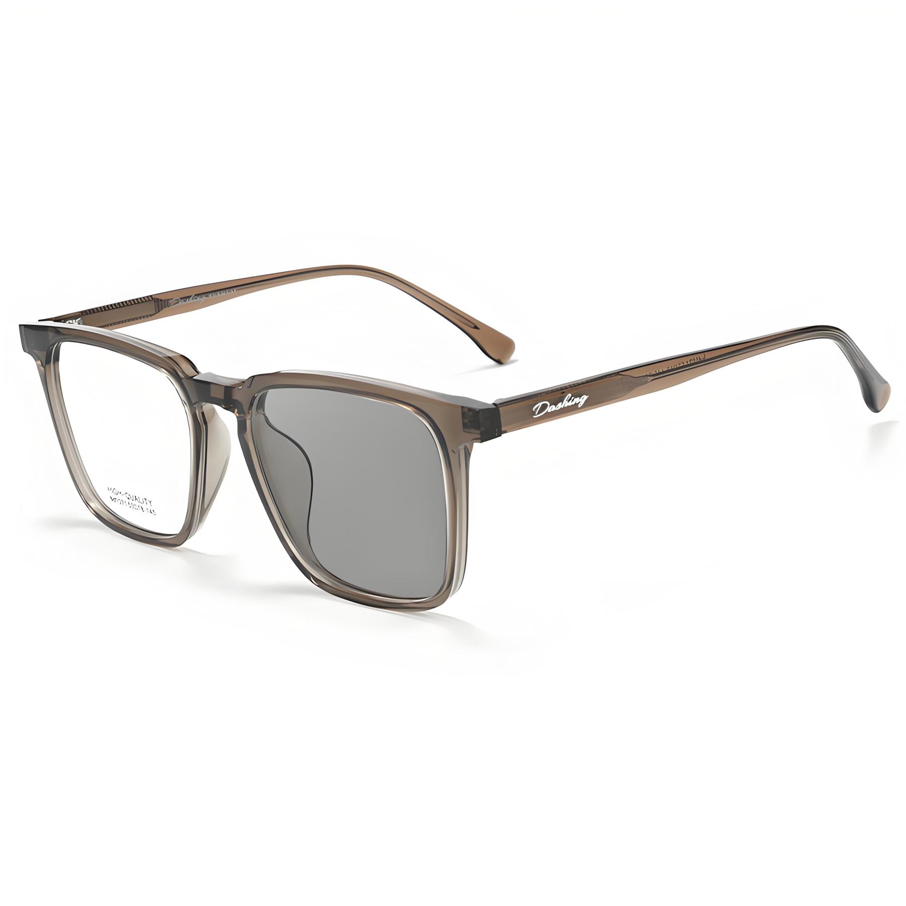 LIGHTWEIGHT SQUARE FULL-RIM PHOTOCHROMIC MULTIFOCAL GLASSES