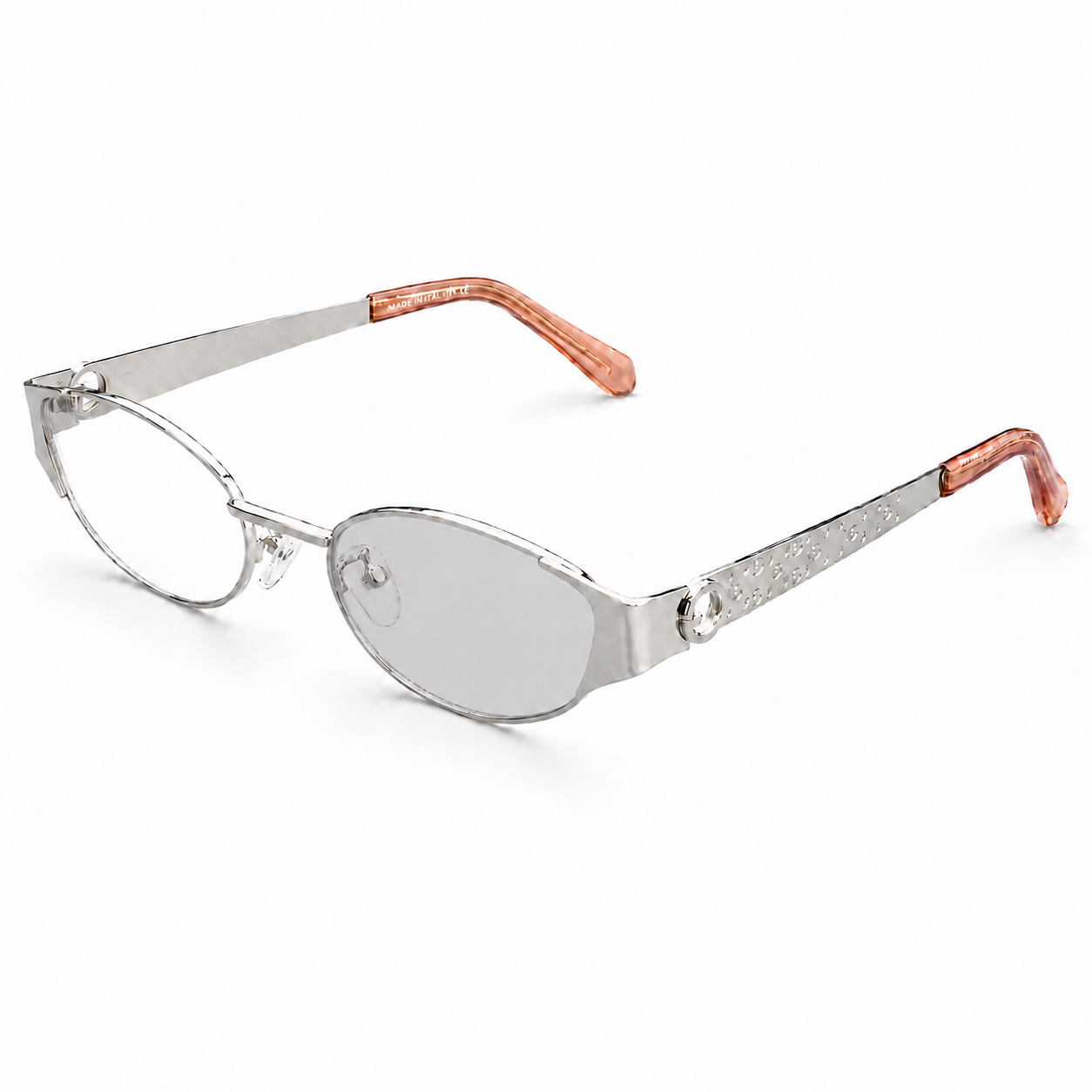 REFINED OVAL METAL READING GLASSES